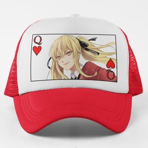 NEW Kakegurui Mary Saotome Foam Trucker Mesh Snapback Hat 2TONE: RED WHITE